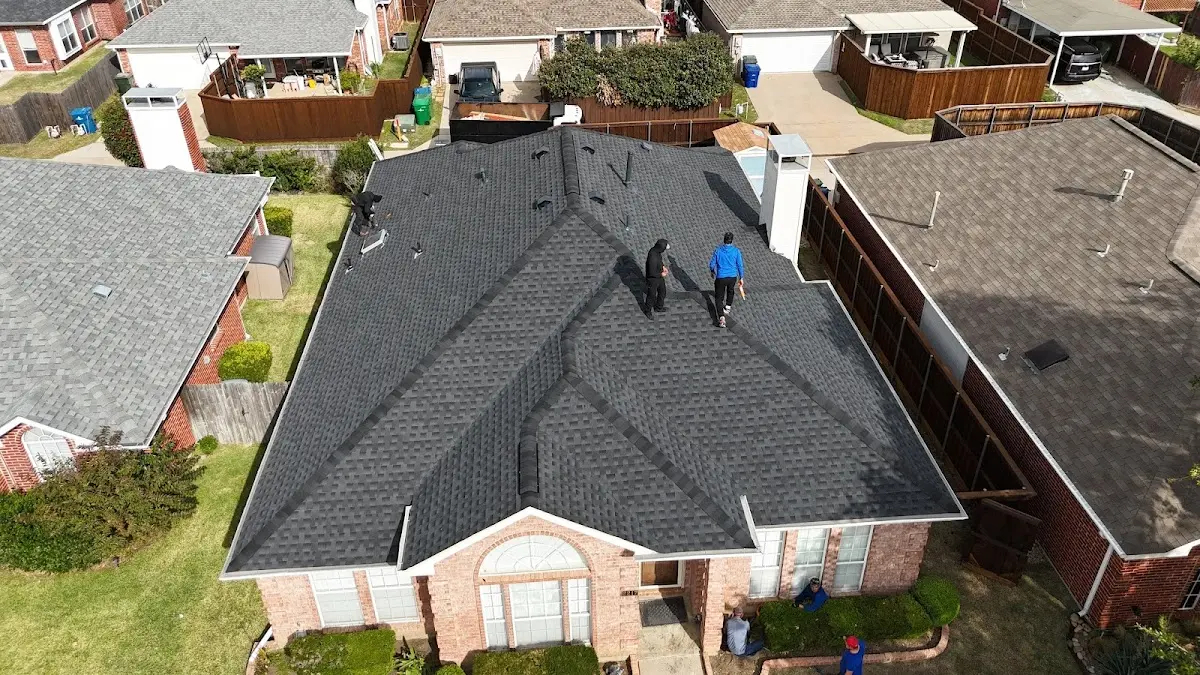 Slate & Tile Roof Repair work in progress on a Bowling Green property